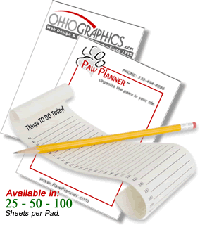 Custom writing pads