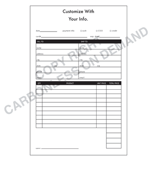Carbonless Forms - Template 06 Receipt