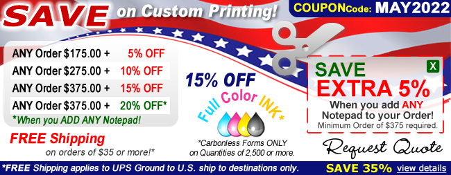 Custom Carbonless Forms Printing
