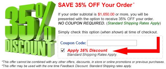 Save 35% Today