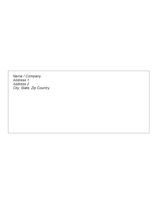 Envelopes - Envelope Text Top