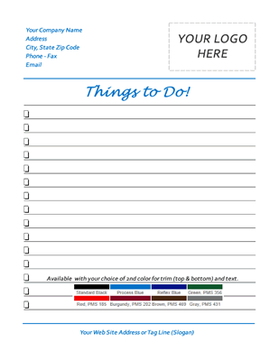 Notepads - NotePad 03 Trim It ToDo