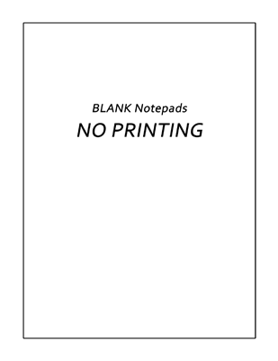 Notepads - NotePad 05 Blank
