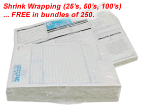 Carbonless NCR Forms Shink Wrapping