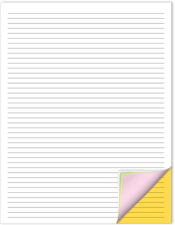 Template .25 inch Standard Rule Lines