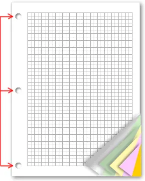 Carbonless Graph Paper - 8.5 x 11